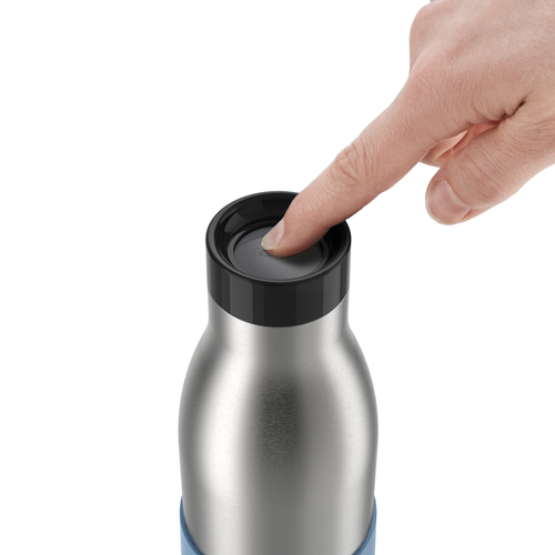Bludrop Sleeve Vesipullo ruostumatonta terästä / Urheilupullo 0,5 l Sininen 
