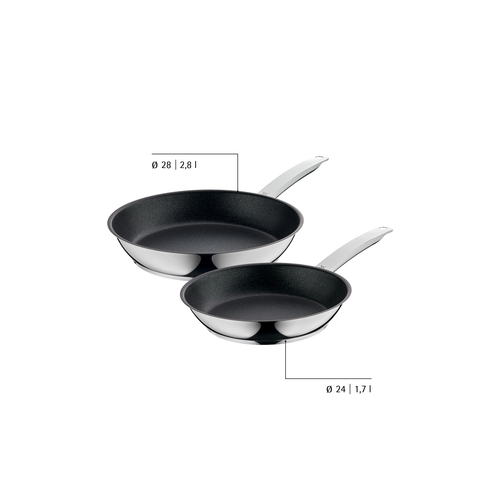PermaDur Advance paistinpannusetti 2 osaa 24/28 cm, Non-Stick 