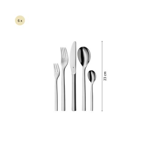 Atria aterinsetti, 60 osaa, ruostumaton teräs, 18/10 Cromargan® 