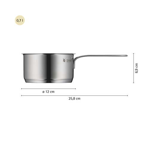 Mini kattila 12 cm /0,7 L, Ruostumatonta terästä 