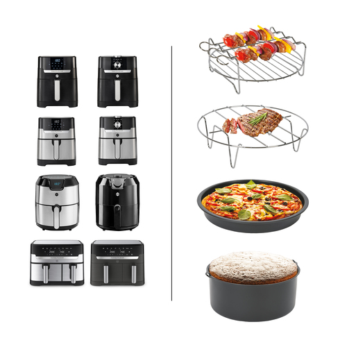 Easy Fry XL Accessories Kiertoilmakypsennin lisävarusteet tarttumaton pinnoite