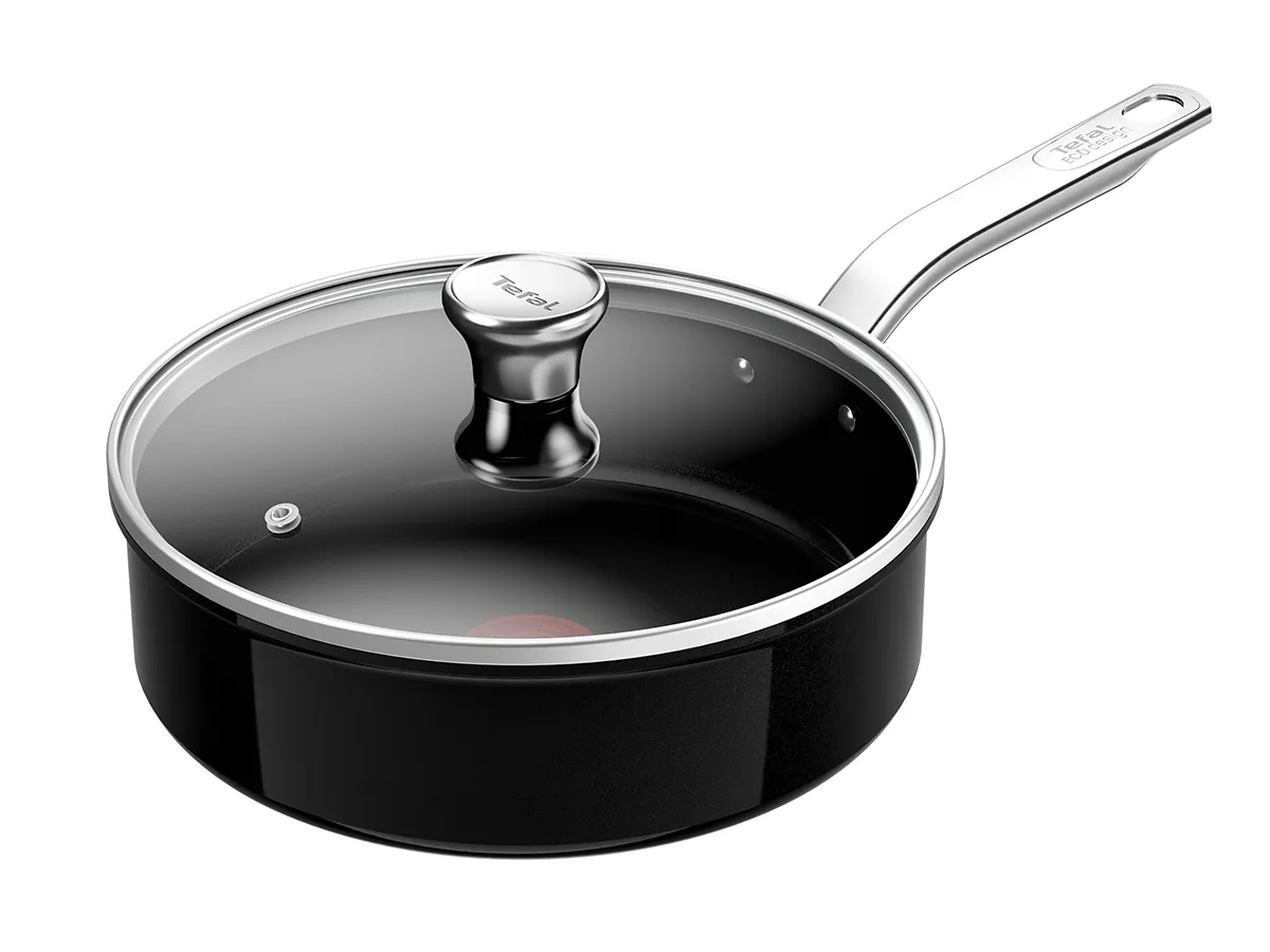 TEFAL Renew+ Paistokasari 24 cm kannellinen, Musta C4363253