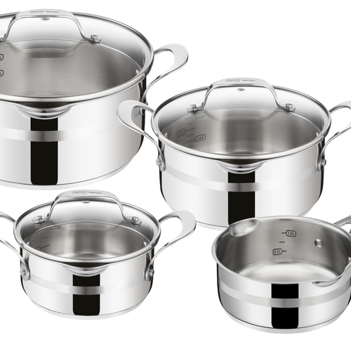 JO Cook Smart Set 7 pieces: Saucepan 16 cm no Lid, Stewpots16/20/24 cm + Lids