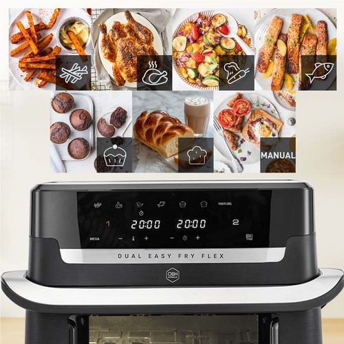 Flex Dual Easy Fry 9 l musta – air fryer
