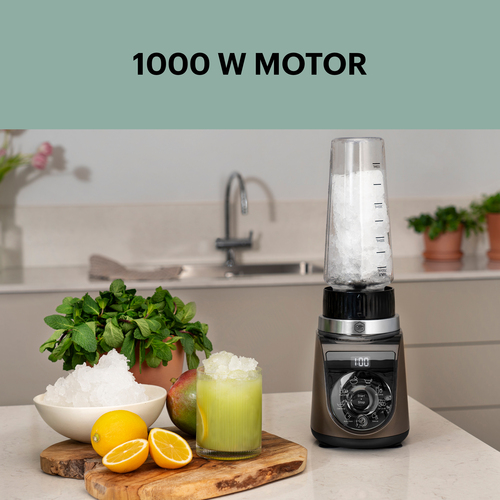 Blend Up Blender Warm Grey - 0,7L mukaan otettava pullo