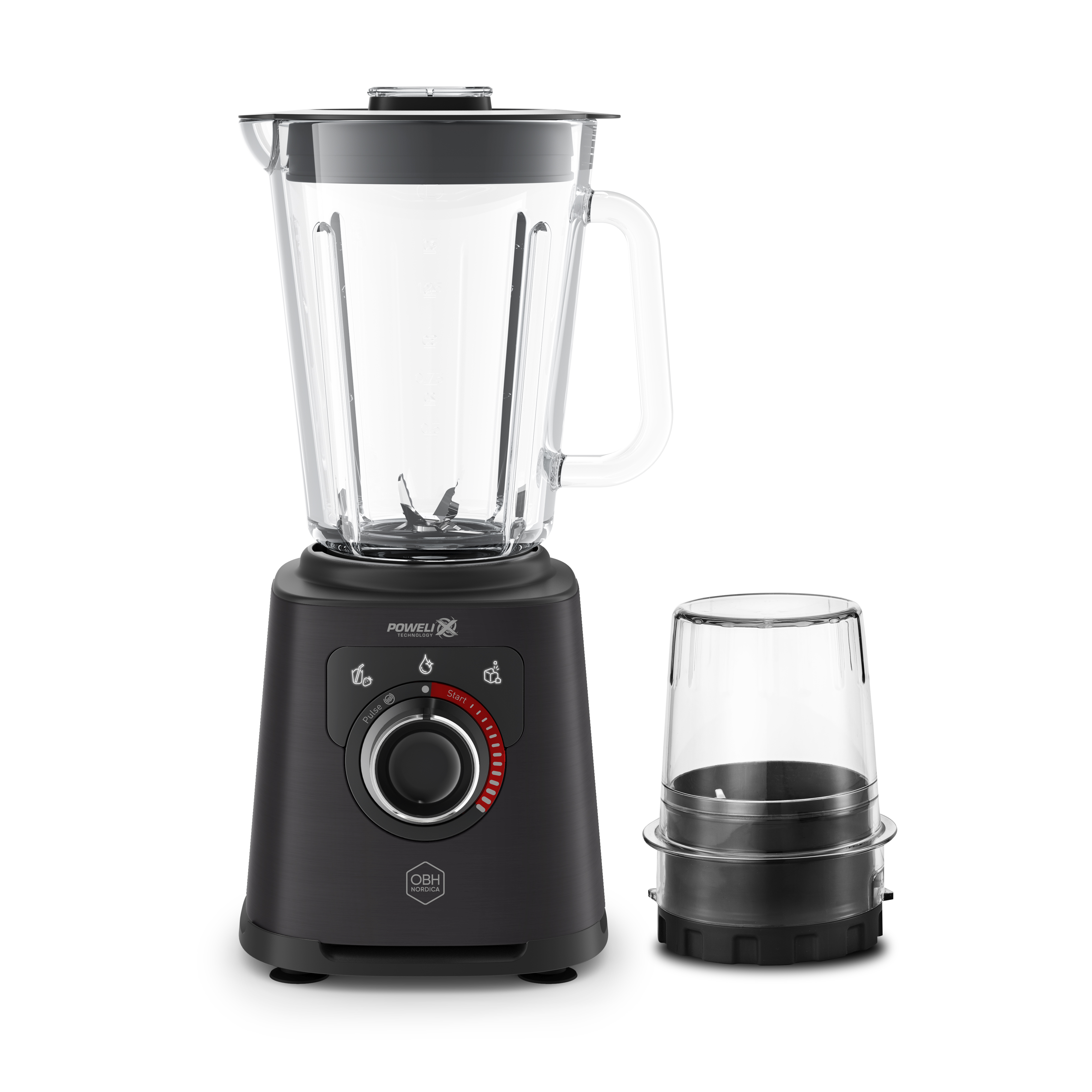 Perfect Mix+ Tehosekoitin + mini grinder 1,5L. 1200 W