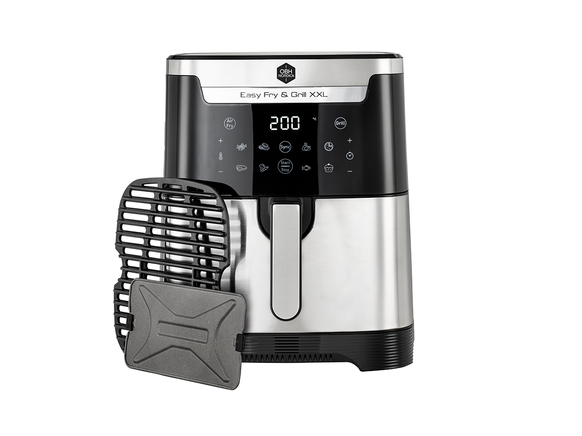 OBH Nordica Easy Fry & Grill XXL 2in1 Ruostumatonta Terästä AG801DS0