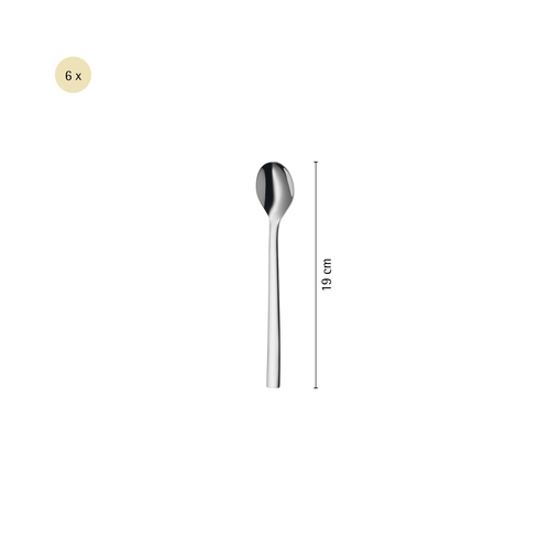 Nuova  latte Macchiato -lusikkasetti 6 kpl (19 cm), 18/10-teräs 