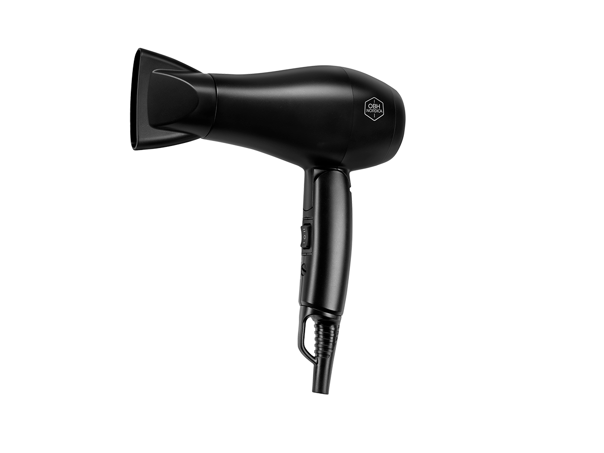 OBH NORDICA Dry & Go Matkahiustenkuivain Hiustenkuivaaja Kokoon Taitettava Pieni Kätevä 5125