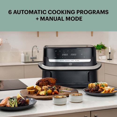 Flex Dual Easy Fry 9 l musta – air fryer