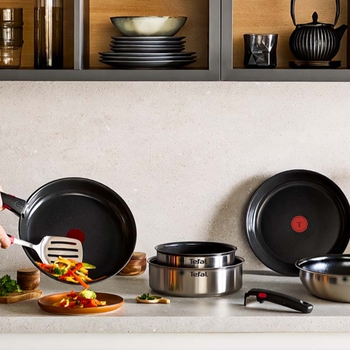 Paistinpannusetti 3 osaa. Ingenio G7 Emotion Brushed Ceramic