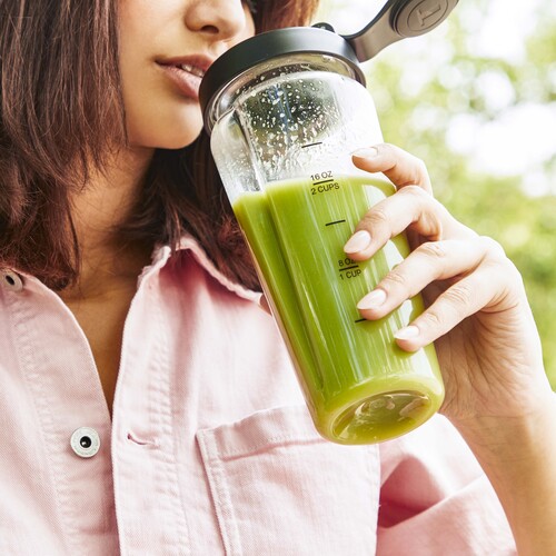 Blend Up Blender Warm Grey - 0,7L mukaan otettava pullo