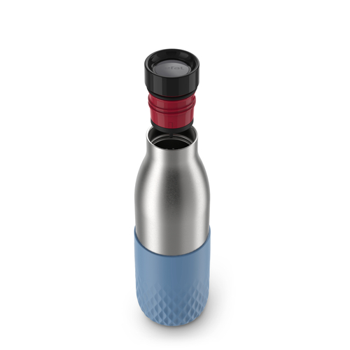 Bludrop Sleeve Vesipullo ruostumatonta terästä / Urheilupullo 0,5 l Sininen 