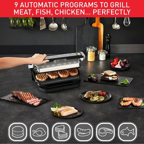 Optigrill XL Pöytägrilli Ruostumatonta Terästä Leivonta