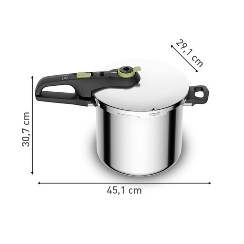 Secure Trendy Painekeitin 8 l höyrykorilla
