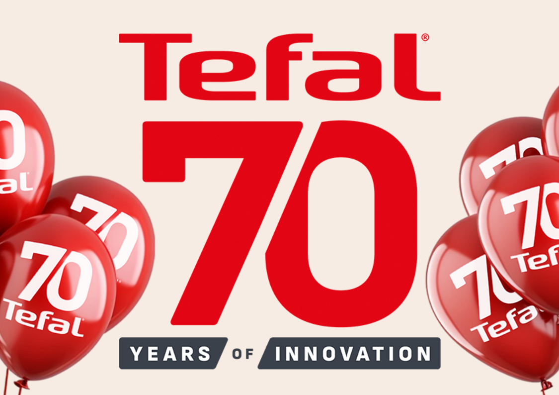 Tefal  70 vuotta – helpompaa arkea keittiöön ja kotiin.