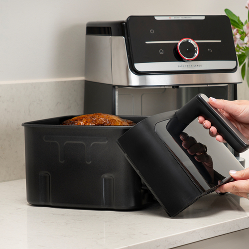 Easy Fry Silence & Smart Vision Air Fryer 7 l. Stainless Steel