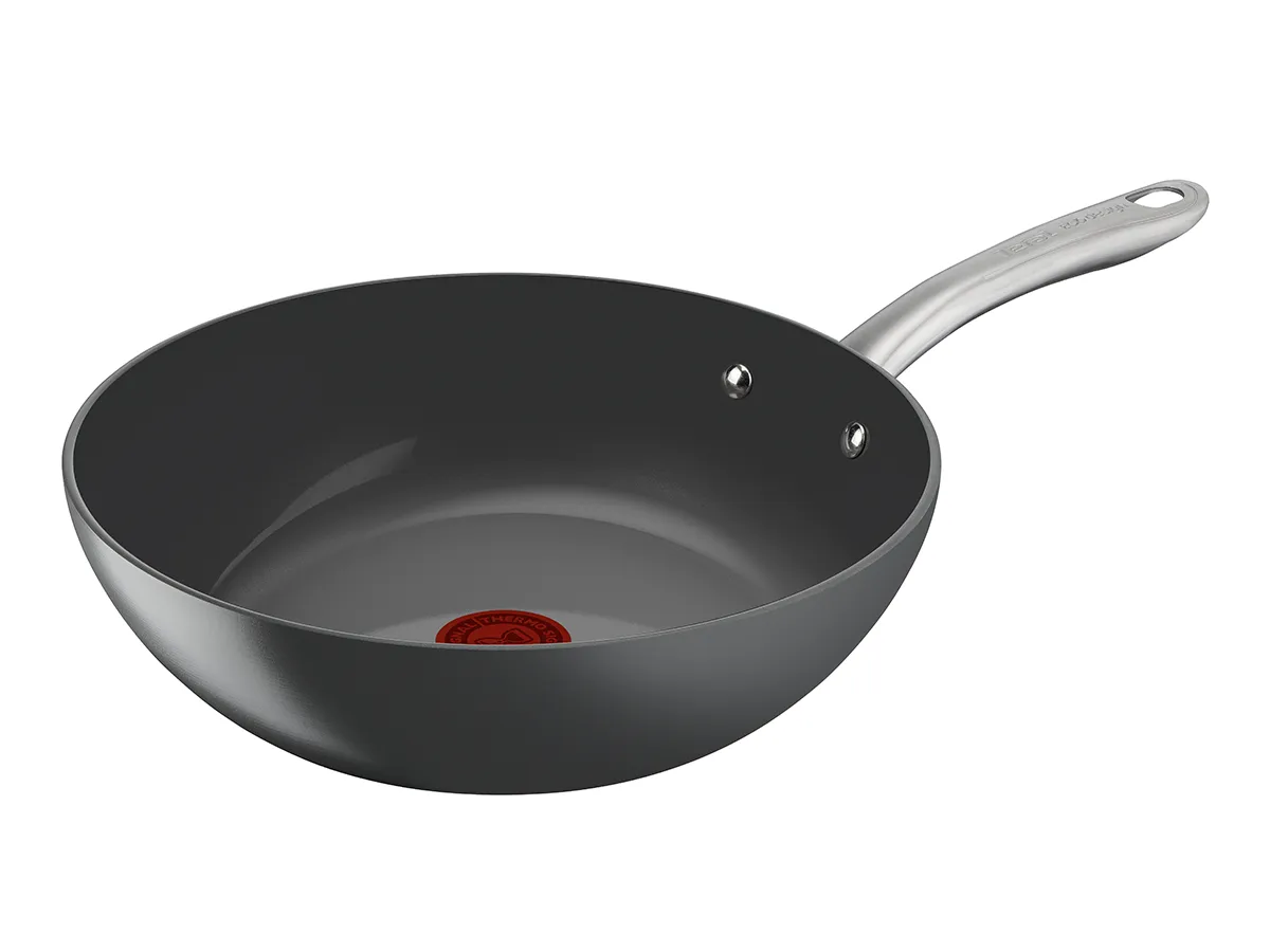 TEFAL Renew+ Wokkipannu 28 cm Harmaa C4241953