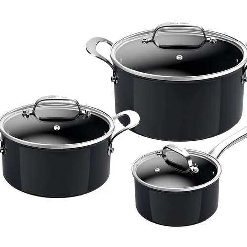 JOJamie Oliver Prima Set 6 pcs. (Sauce pan 18 cm, Stewpot 20+24 cm, 3 lids)