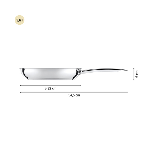 Durado paistinpannu 32 cm, keraaminen non-stick, teräspohja 