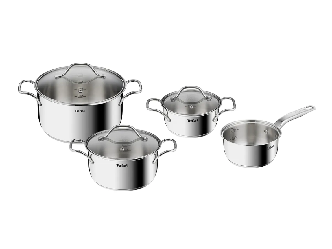 TEFAL Intuition Paistinpannusetti 7 osaa Ruostumatonta terästä B864S734