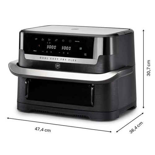 Flex Dual Easy Fry 9 l musta – air fryer