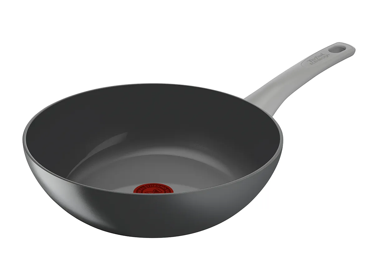 TEFAL Renew ON Wokkipannu 28 cm Harmaa C4271932