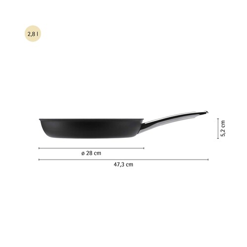Steak Profi paistinpannu 28 cm, Duraquarz® 3-kerroksinen Non-Stick 