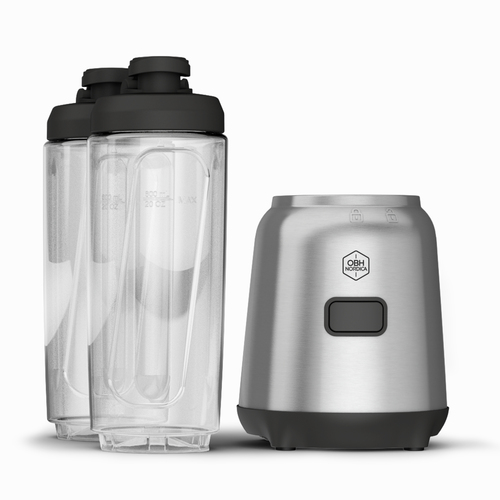 Mix & Move Tehosekoitin Matkakäyttöön Konepesun Kestävät Pullot