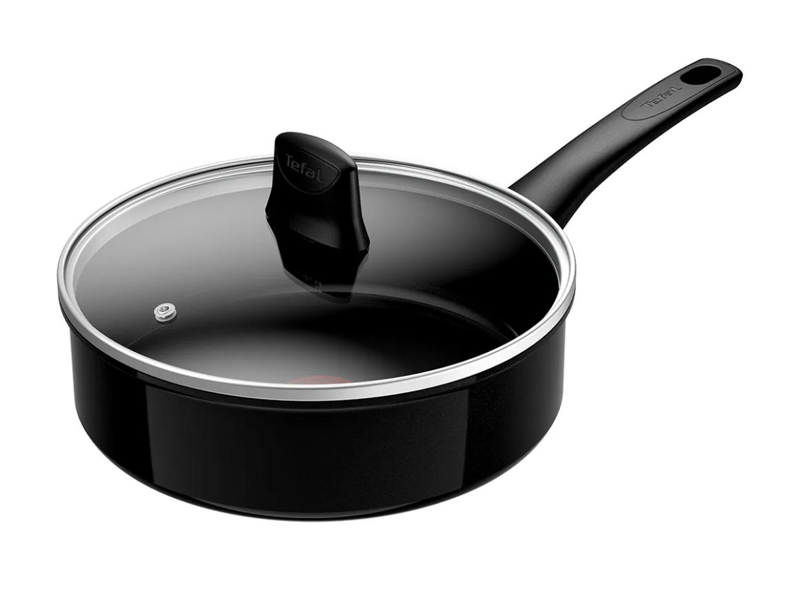 TEFAL Renew ON Black Paistokasari 24 cm kannellinen Musta C4353232
