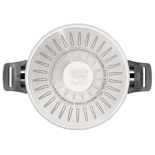 Jamie Oliver Everyday Kitchen Stainless Steel set 7 pcs. (FP 28 cm, Stewpots 16/20/24 cm w. 3 lids)