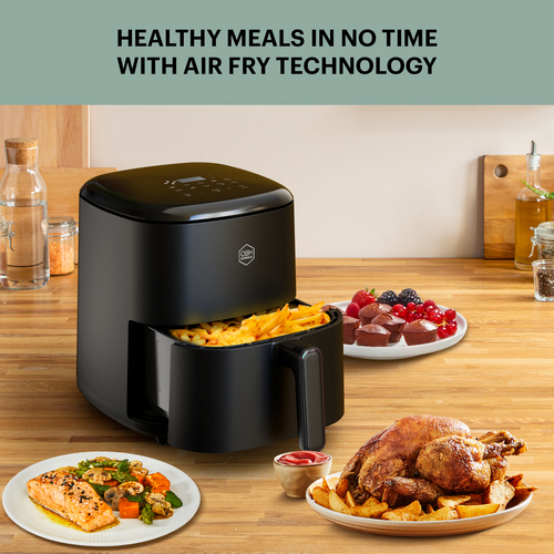 Easy Fry Max 5 L Musta - Digital Touch panel - Air Fryer