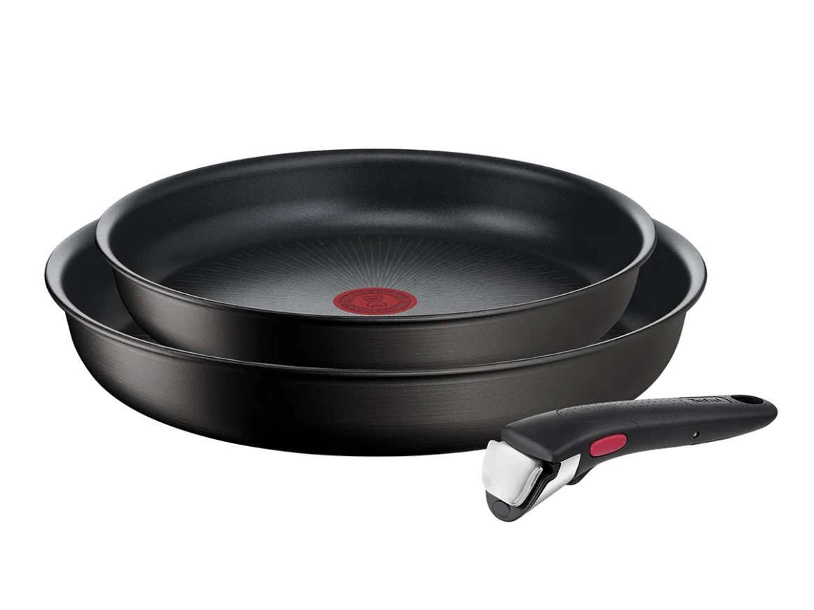 TEFAL Ingenio Eco resist Paistinpannut 3 osaa (24 ja 28 cm) Musta L3979102