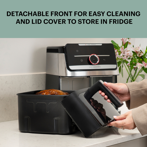 Easy Fry Silence & Smart Vision Air Fryer 7 l. Stainless Steel