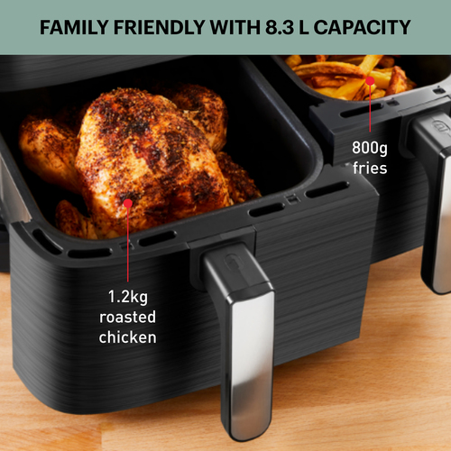Dual Easy Fry – ilmafriteerauskeitin – 8,3 l