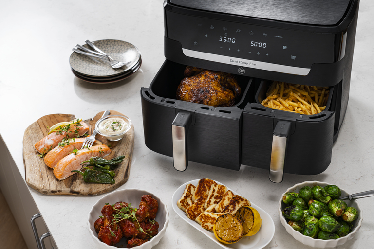 Nykyaikaisen perheen tarpeisiin suunniteltu airfryer