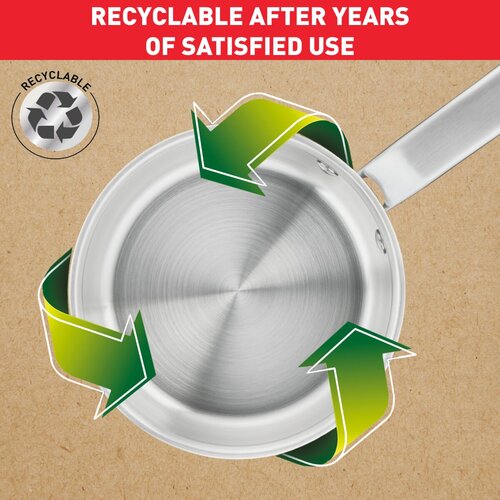 Recycle keittokasari 16 cm kannellinen 1,5 l Ruostumatonta terästä 