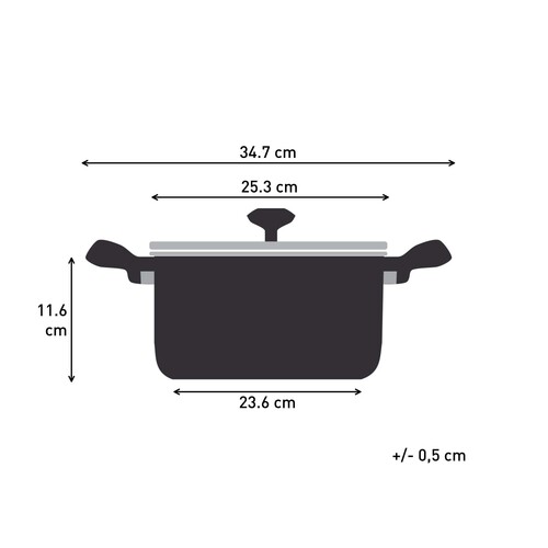 Nordica Kattila 24 cm / 4,8 l kannellinen höyrykori 