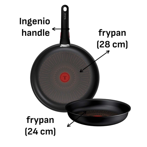 Ingenio Excellence Fusion Paistinpannusetti 3 osaa