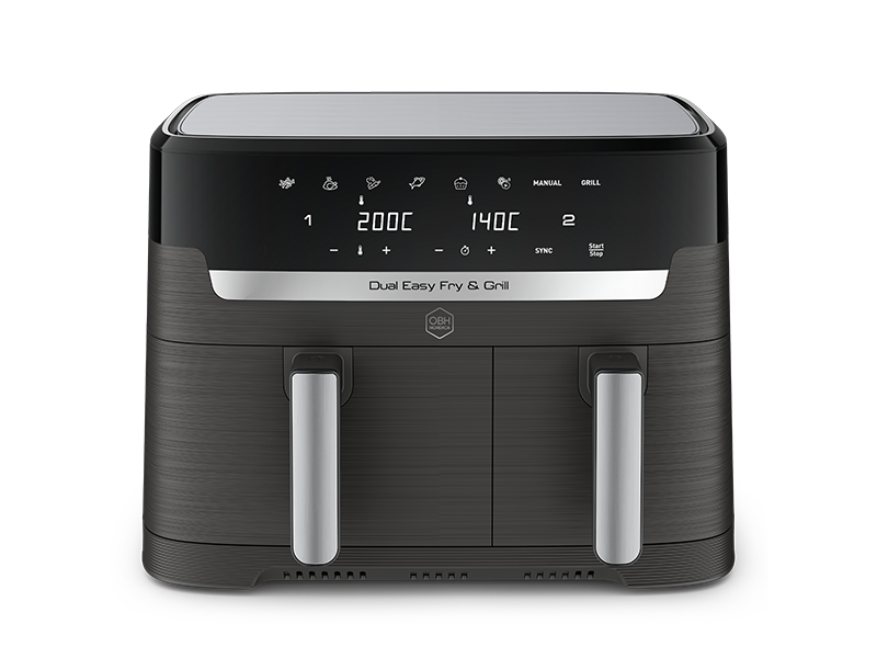 OBH Nordica Dual Easy Fry & Grill XL Coalblack Air fryer AG905BS0