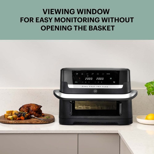 Flex Dual Easy Fry 9 l musta – air fryer