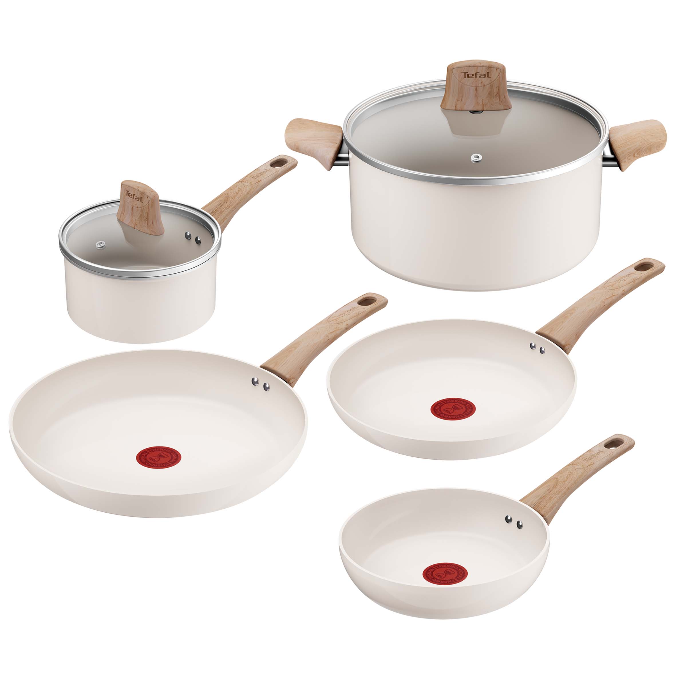 Cera Bright ON Ceramic – paistinpannu‑ ja kattilasetti– 5 osaa