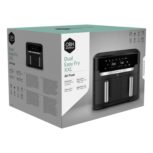 XXL Dual Easy Fry 11 L Musta - Air fryer