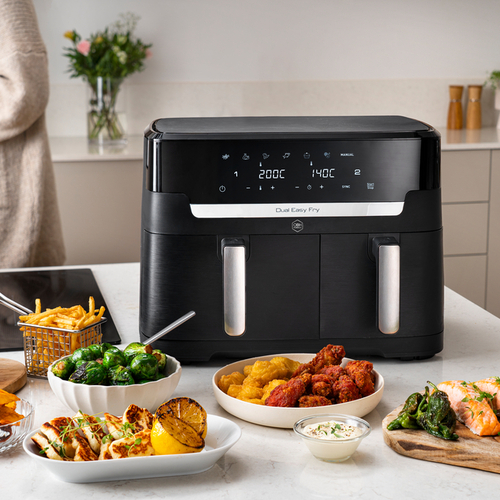 XXL Dual Easy Fry 11 L Musta - Air fryer