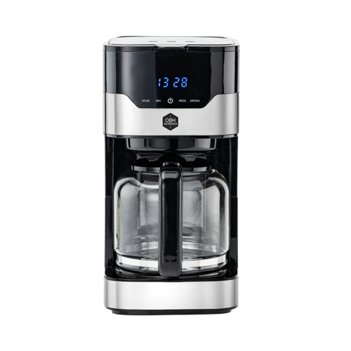 Timer Aroma Kahvinkeitin Musta Hopea Ajastintoiminto