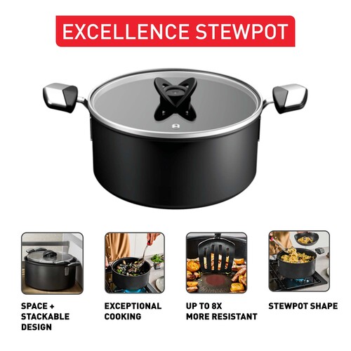 Excellence-kattila 24 cm kannella