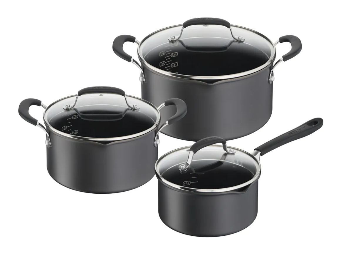 TEFAL Jamie Olive Quick & Easy Set 6 pieces Stewpot Saucepans H913S655