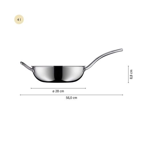 Profi Resist wokkipannu 28 cm, Hybridipinnoite Non-Stick Teräs 