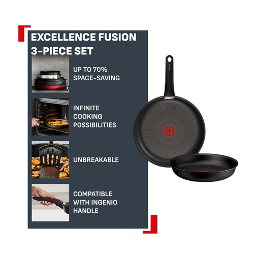 Ingenio Excellence Fusion Paistinpannusetti 3 osaa