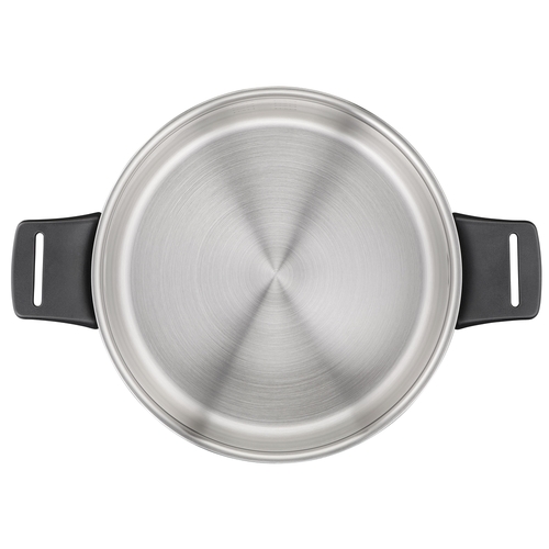Jamie Oliver Everyday Kitchen Stainless Steel set 7 pcs. (FP 28 cm, Stewpots 16/20/24 cm w. 3 lids)